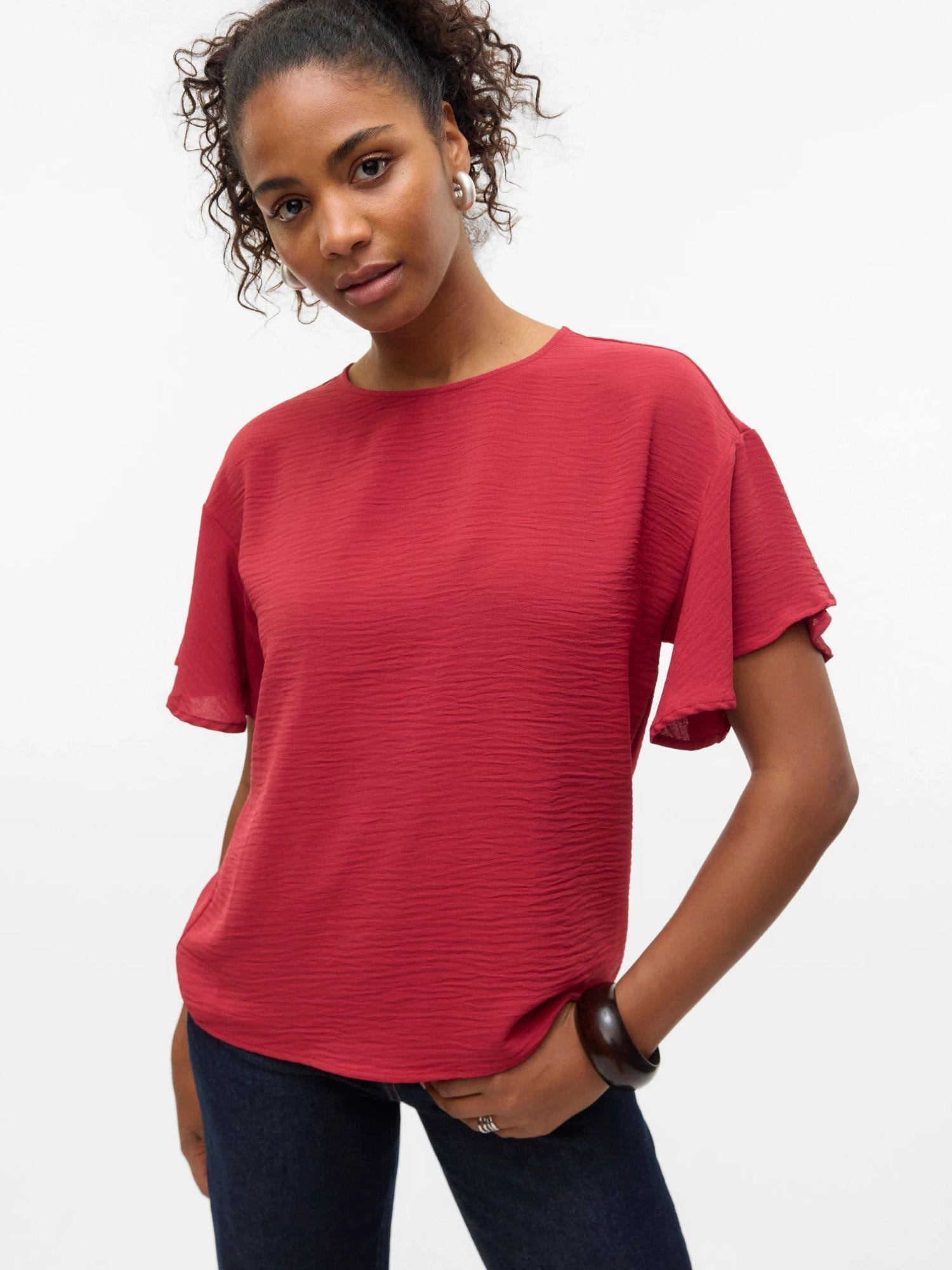 Vero Moda Top Donna Alva Karanda Red 10329456 Karanda Red VERO MODA 
