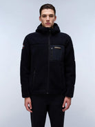 Napapijri Felpa In Pile Nera Con Cappuccio E Zip Yupik Da Uomo NP0A4GNS 041 NAPAPIJRI 