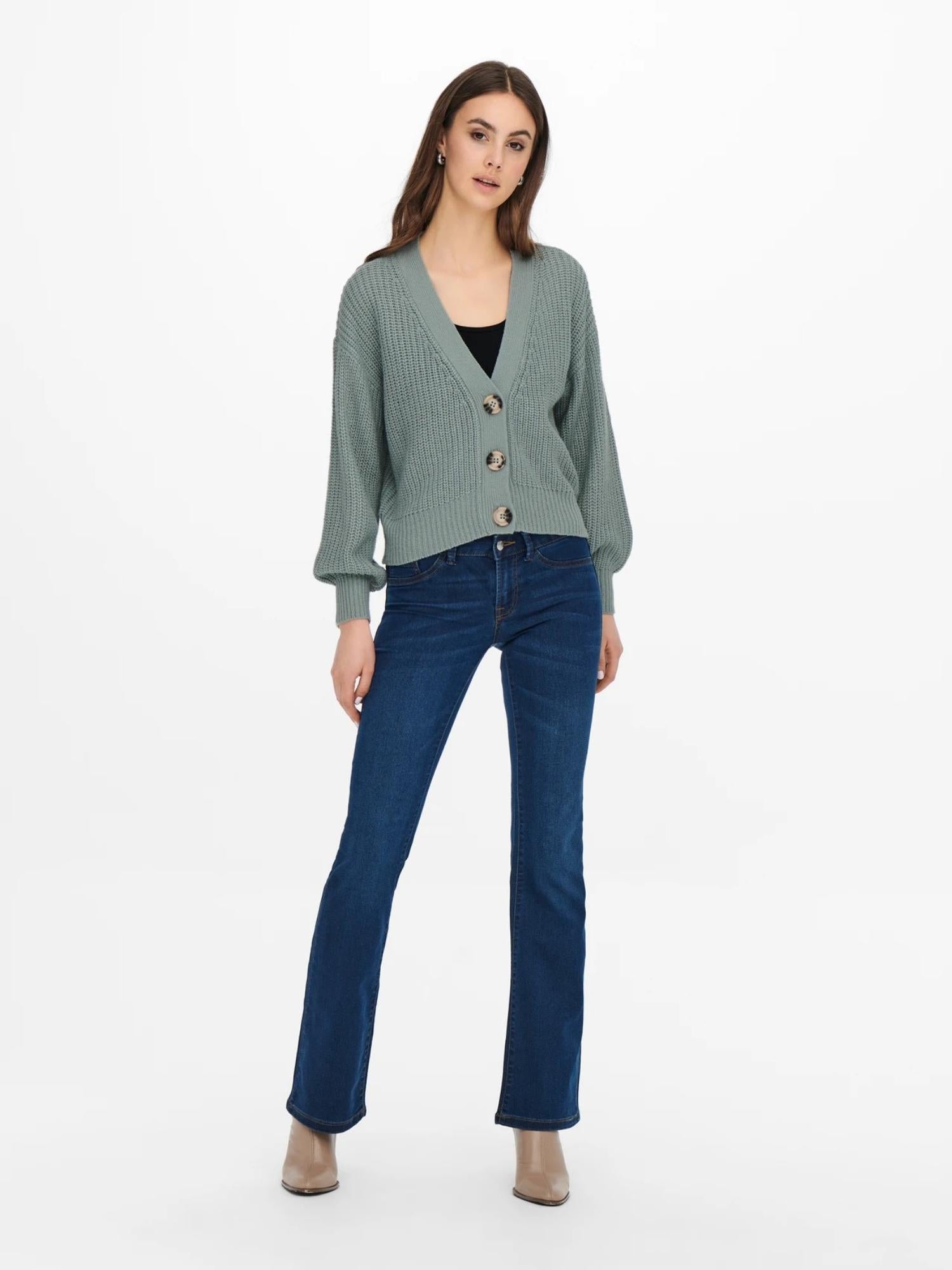Jacqueline De Yong JDYJUSTY Cardigan Donna Turchese Abyss 15200418 Abyss JACQUELINE DE YONG 