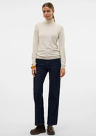 Vero Moda Maglione Donna Iris Beige Chiaro 10320450 Birch W. MELANGE VERO MODA 