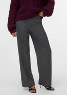 Vero Moda Pantalone Donna Texas Grigio 10334103 Dark Grey Melange VERO MODA 