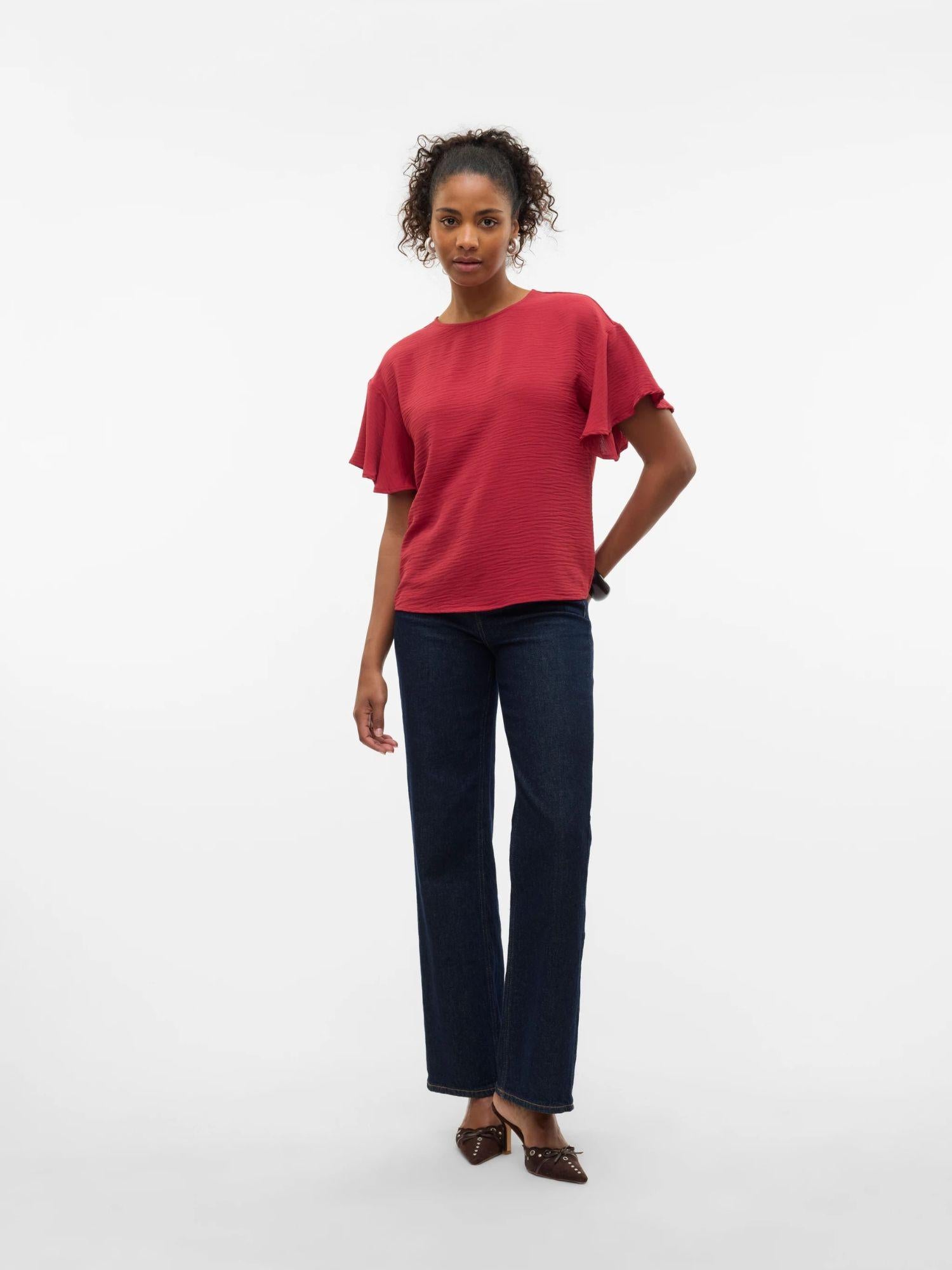 Vero Moda Top Donna Alva Karanda Red 10329456 Karanda Red VERO MODA 