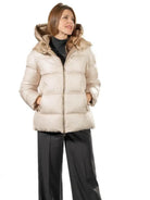 Satinette Giacca Invernale Corta Donna Beige 013 ELENA 22 SATINETTE 