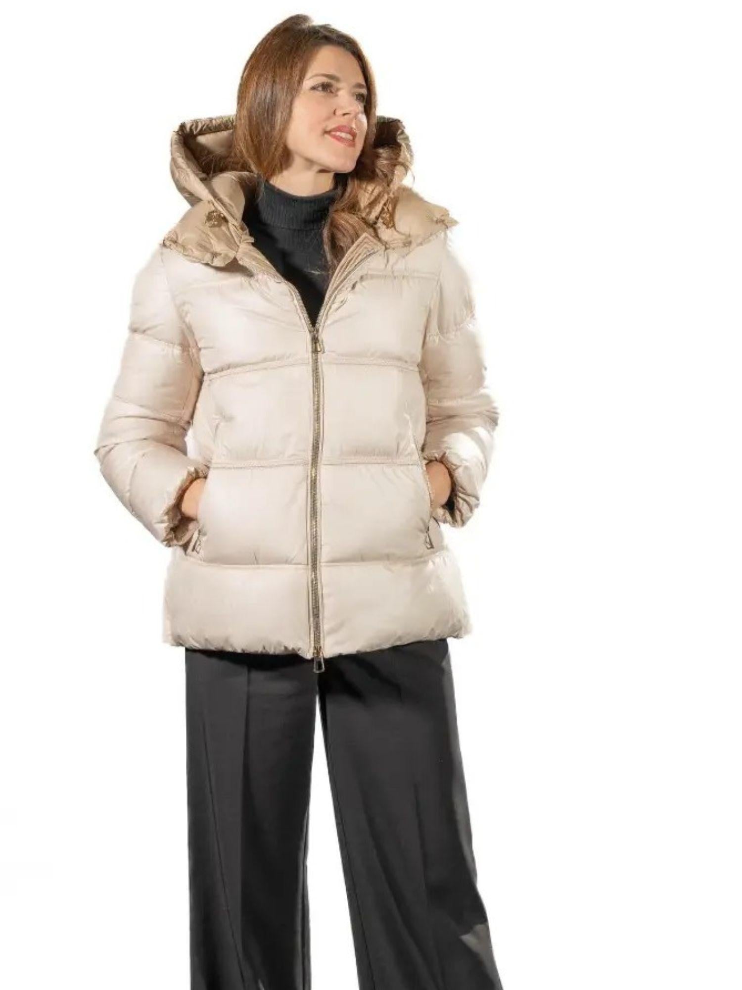 Satinette Giacca Invernale Corta Donna Beige 013 ELENA 22 SATINETTE 