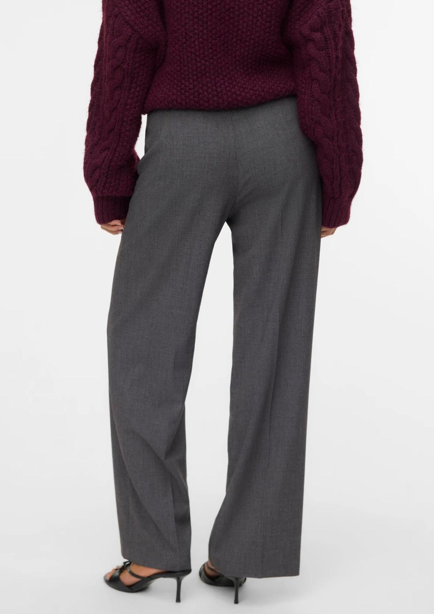 Vero Moda Pantalone Donna Texas Grigio 10334103 Dark Grey Melange VERO MODA 