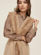 Emme Marella Gilet con cintura Donna Formosa Beige 2525276011200 002 EMME MARELLA 