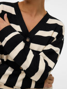 Vero Moda Cardigan In Maglia Donna Saba Nero Birch 10331794 Black BIRCH VERO MODA 