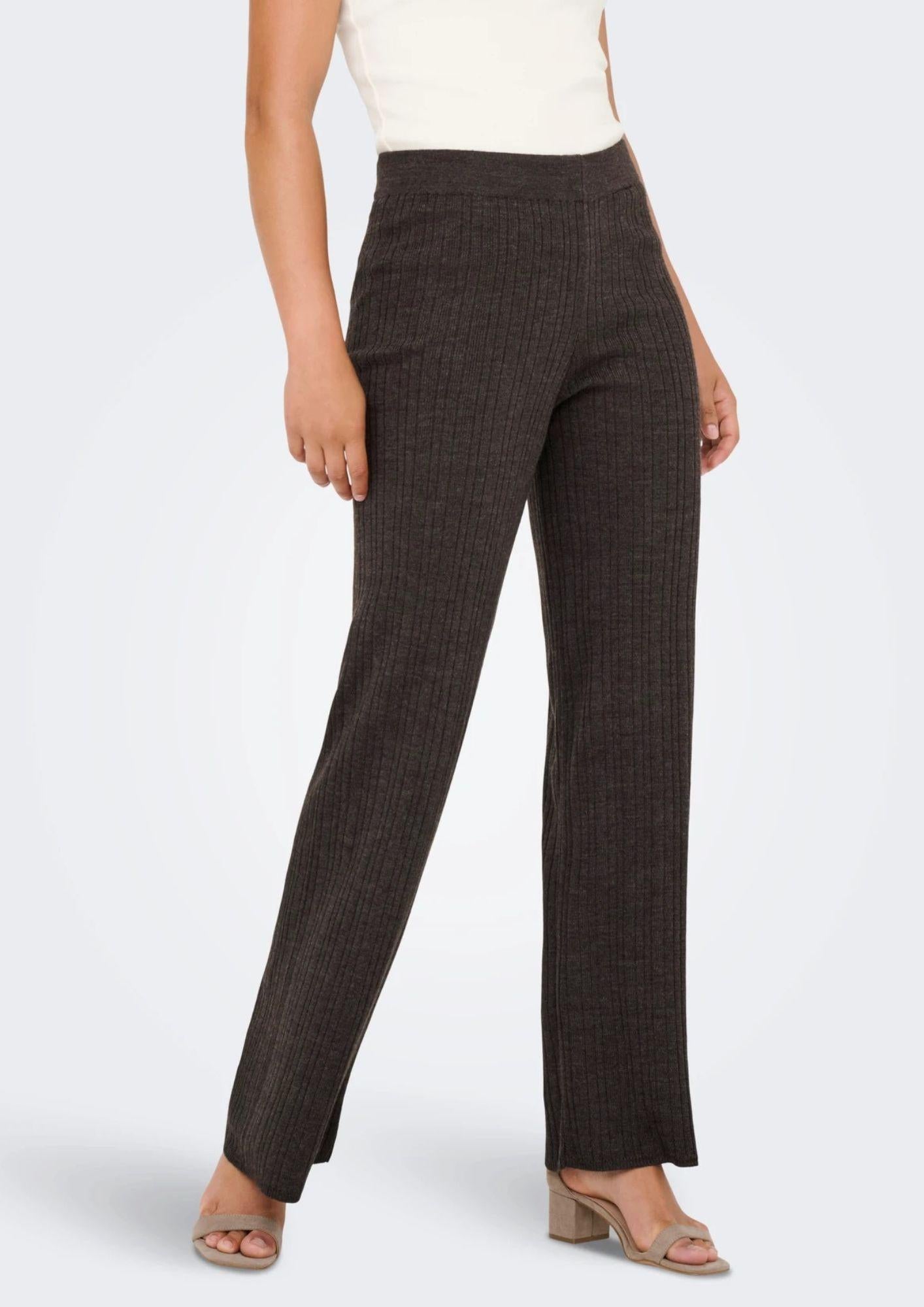 Only Pantalone Donna Thea Marrone 15352981 Chocolate Torte Melange ONLY 