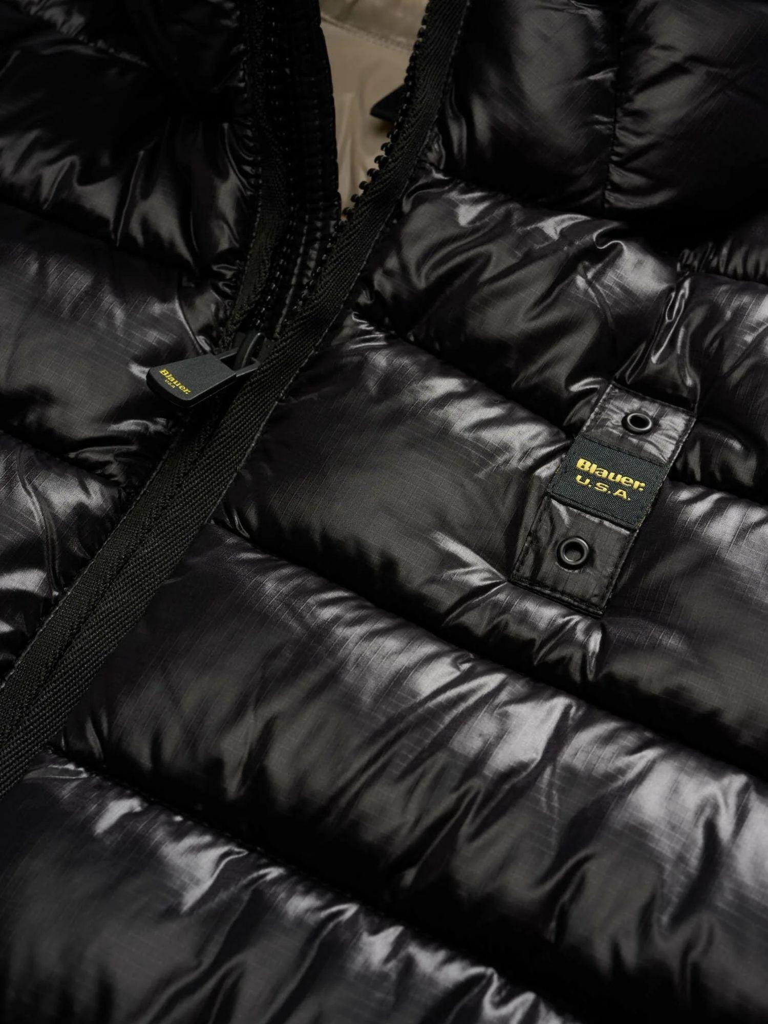 Blauer Giacca Invernale Uomo Adams Nera con Interno Beige BLUC02079 5958 999 BLAUER 