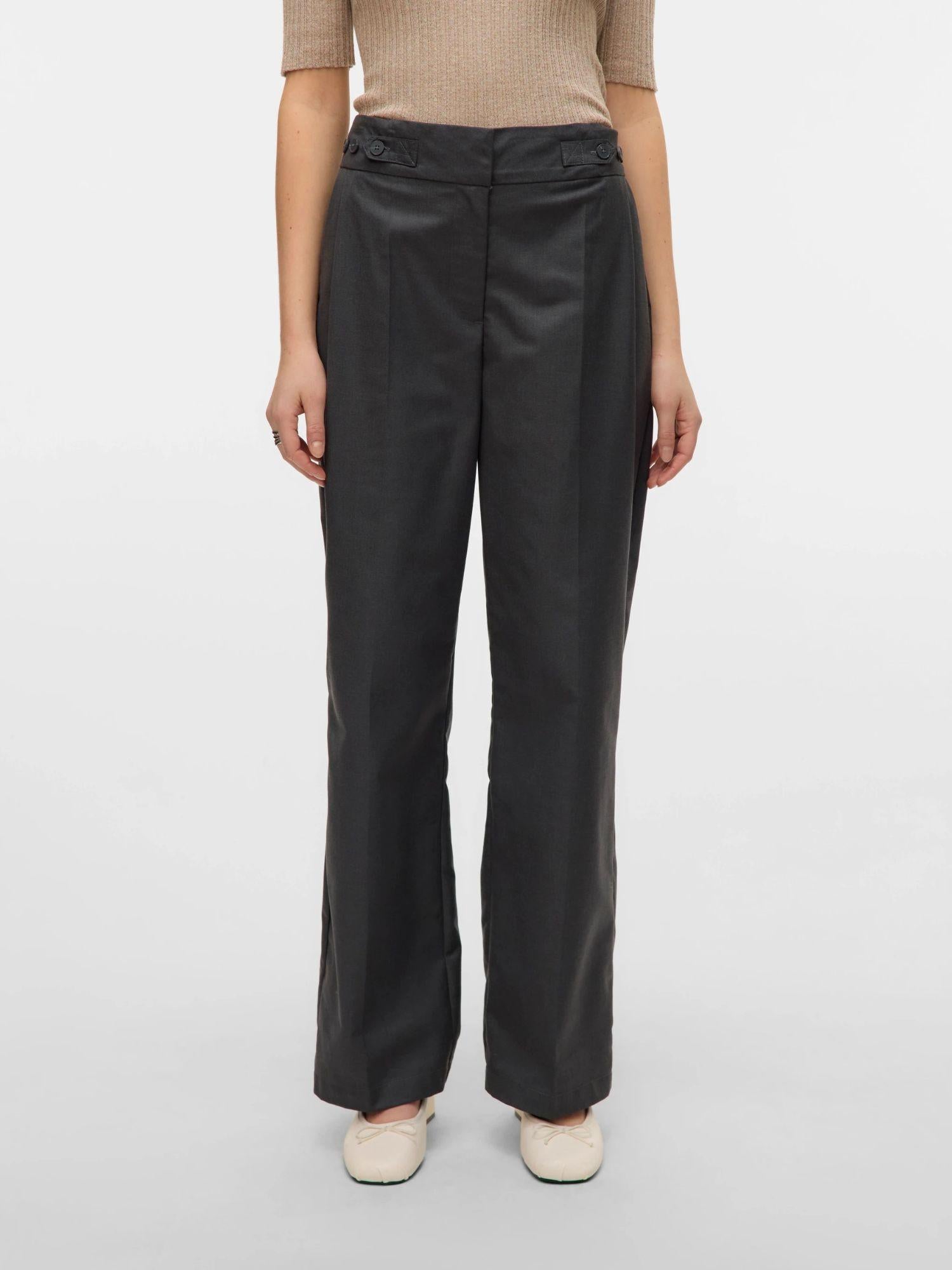 Vero Moda Pantaloni Formali Donna Nikki Dark Grey Melange 10332058 Dark Grey Melange VERO MODA 