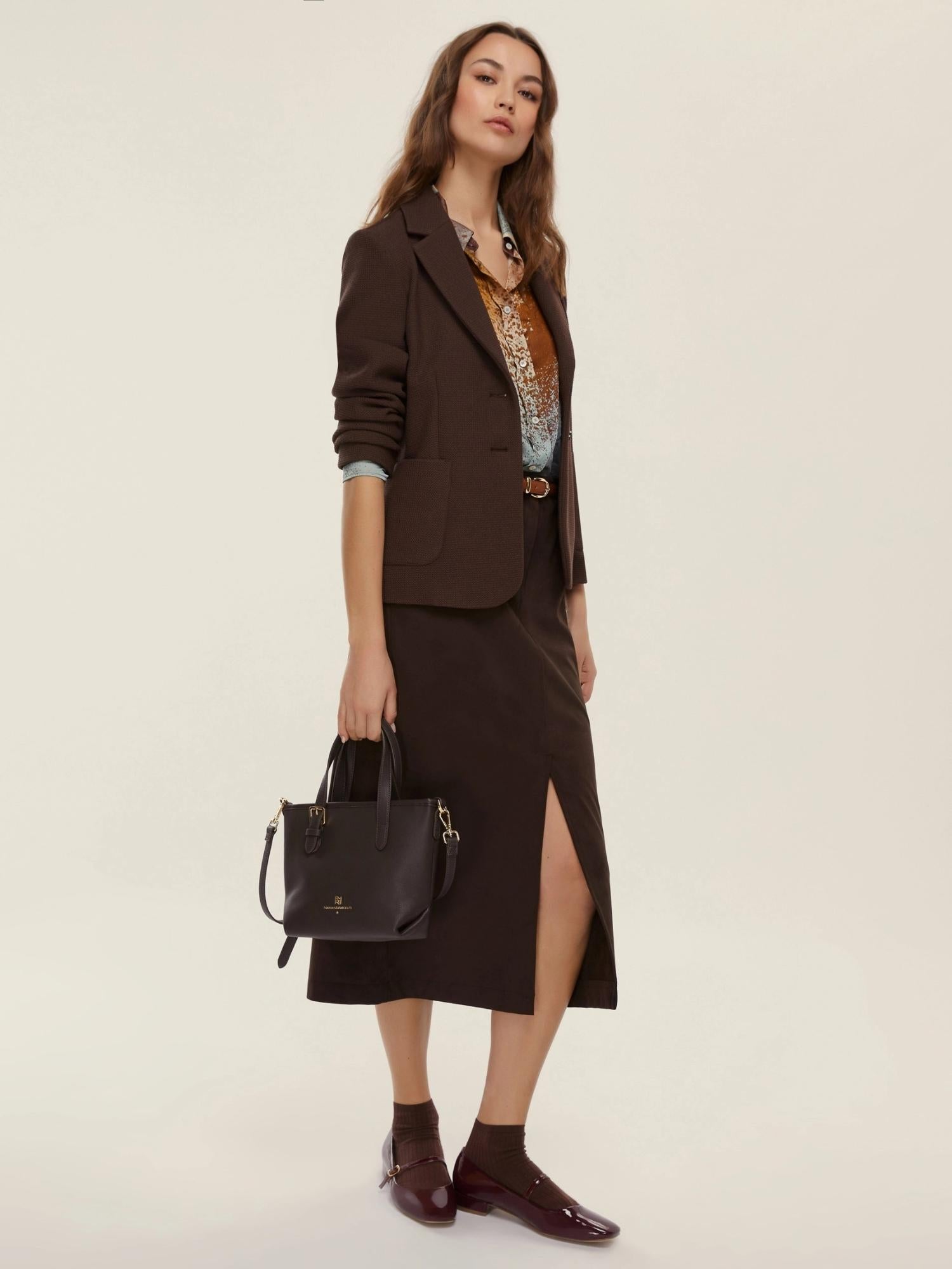 Emme Marella Giacca in stuoia Donna Harley Testa di moro 2525046051200 002 EMME MARELLA 