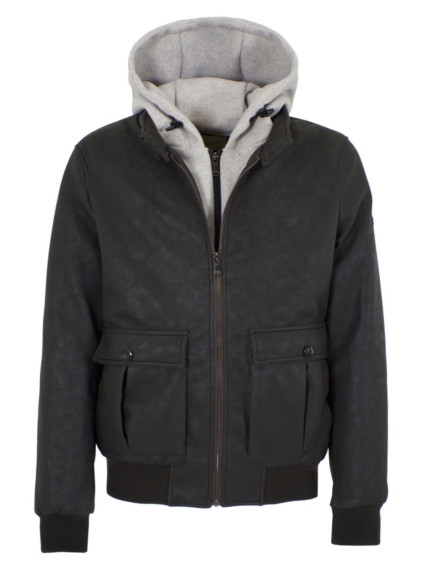 Yes Zee Giubbino Uomo Bomber Marrone Testa di Moro J830 B900 0215 YES ZEE 
