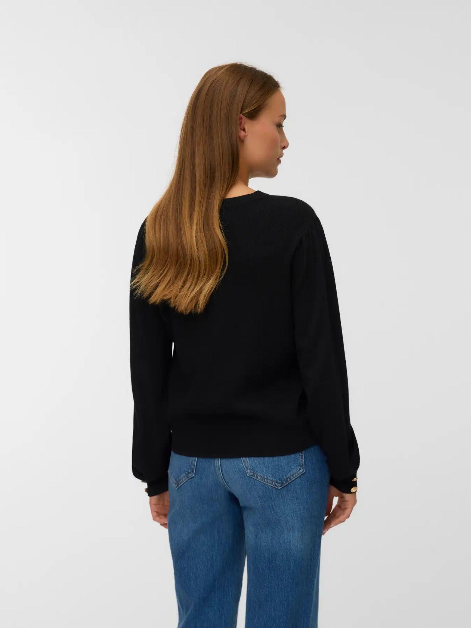 Vero Moda Maglione Donna Hollykaris Nero 10331441 Black VERO MODA 