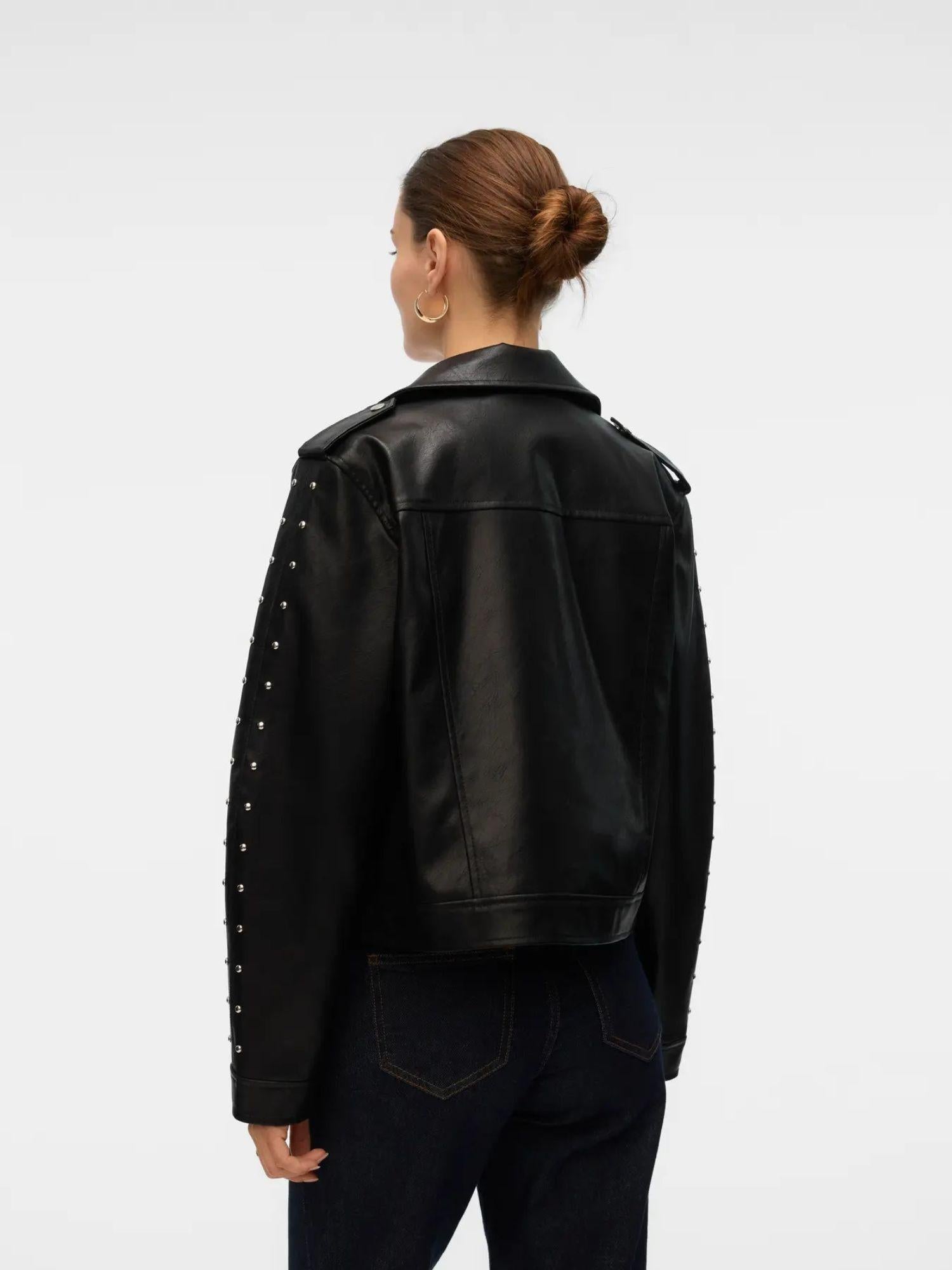 Vero Moda Giacca Biker Donna Ramon Nera 10336119 Black VERO MODA 