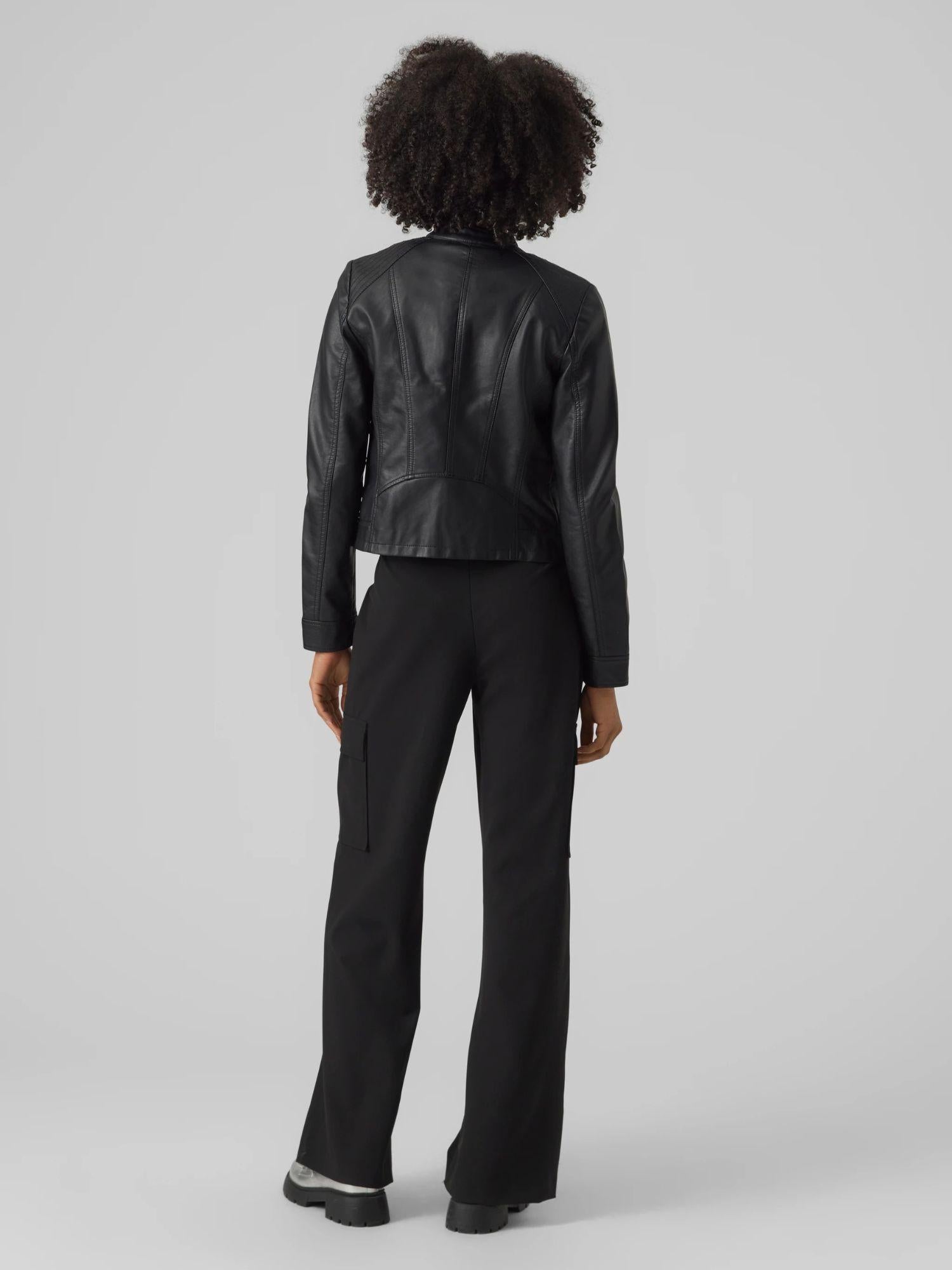 Vero Moda Giacca Biker Donna Favodona Nero 10288555 Black VERO MODA 
