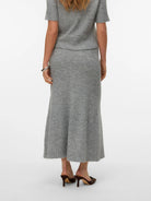 Vero Moda Gonna Midi Donna Sally Light Grey Melange 10334898 Light Grey Melange VERO MODA 