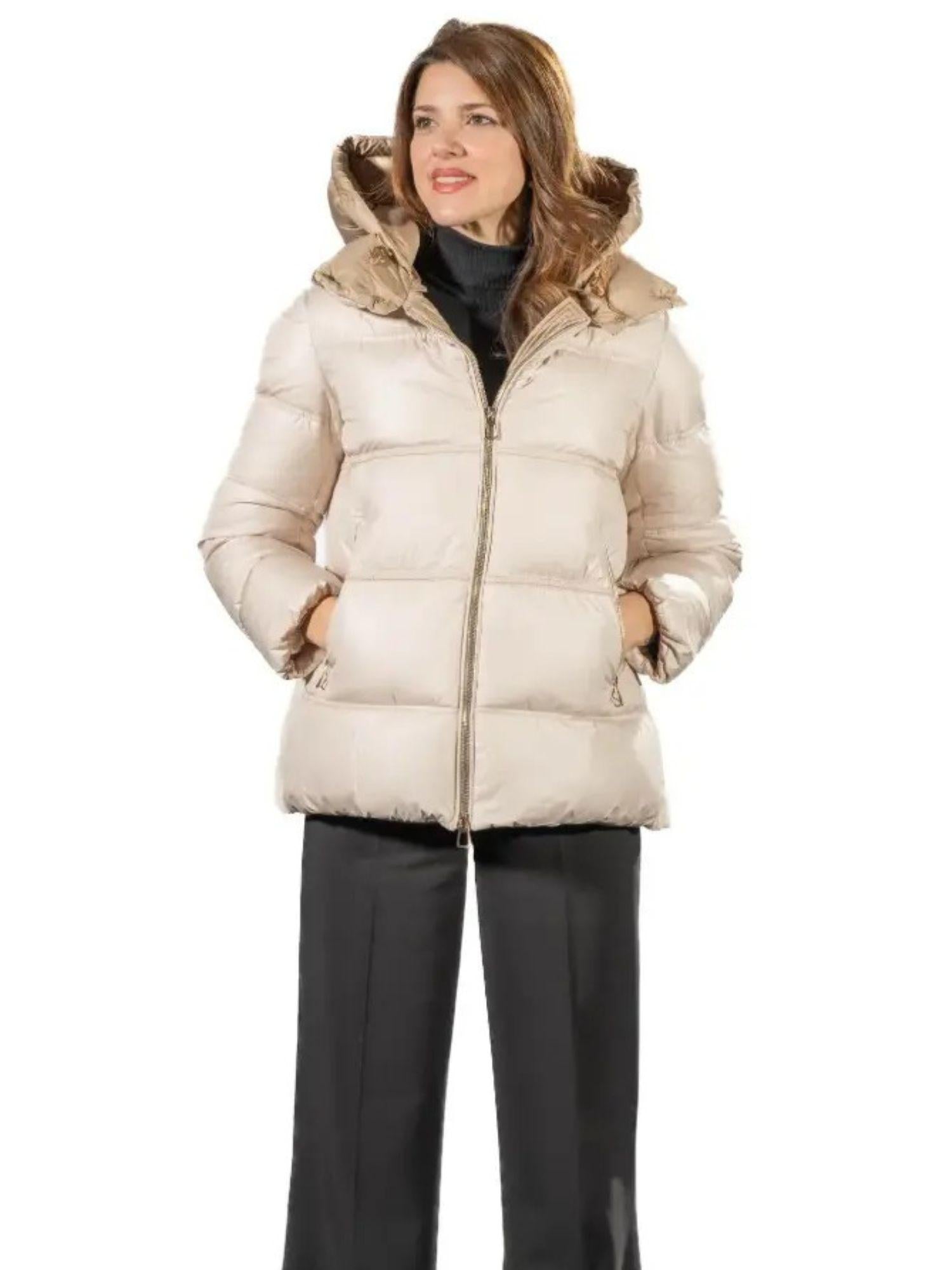 Satinette Giacca Invernale Corta Donna Beige 013 ELENA 22 SATINETTE 