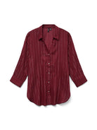 Vero Moda Camicia Donna Olla Maniche 3/4 Syrah Silver Lurex 10329382 Syrah VERO MODA 