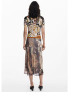 Desigual Gonna in tulle collage Donna 25WWFK05 2002 DESIGUAL 
