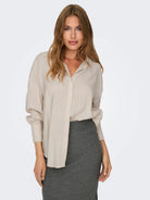 Only ONLZAZIMA Camicia Donna Bianco Antique White 15272523 Antique White ONLY 