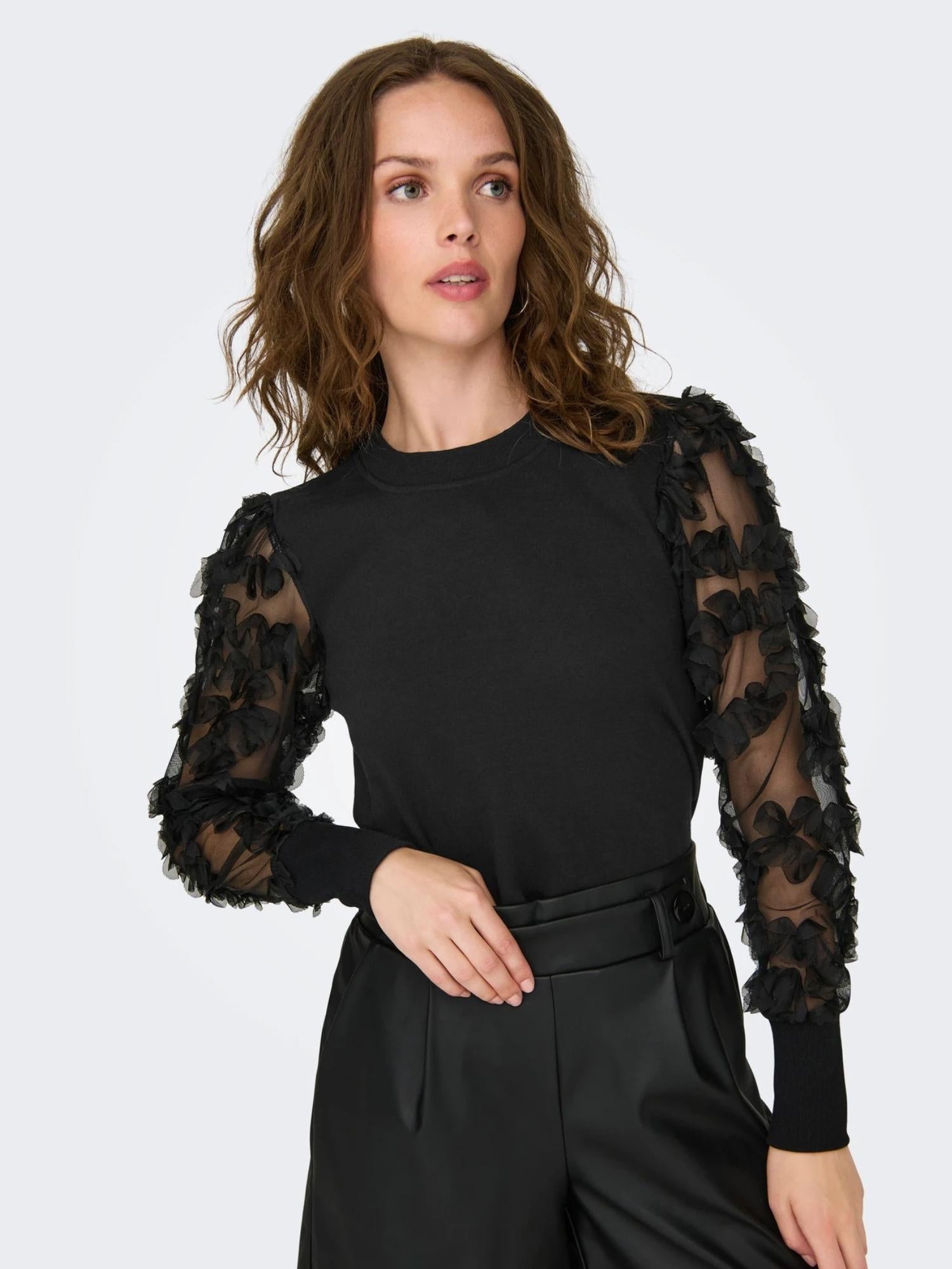 JACQUELINE DE YONG Jacqueline De Yong JDYFAIRVIEW Felpa Donna Nero Maglia
