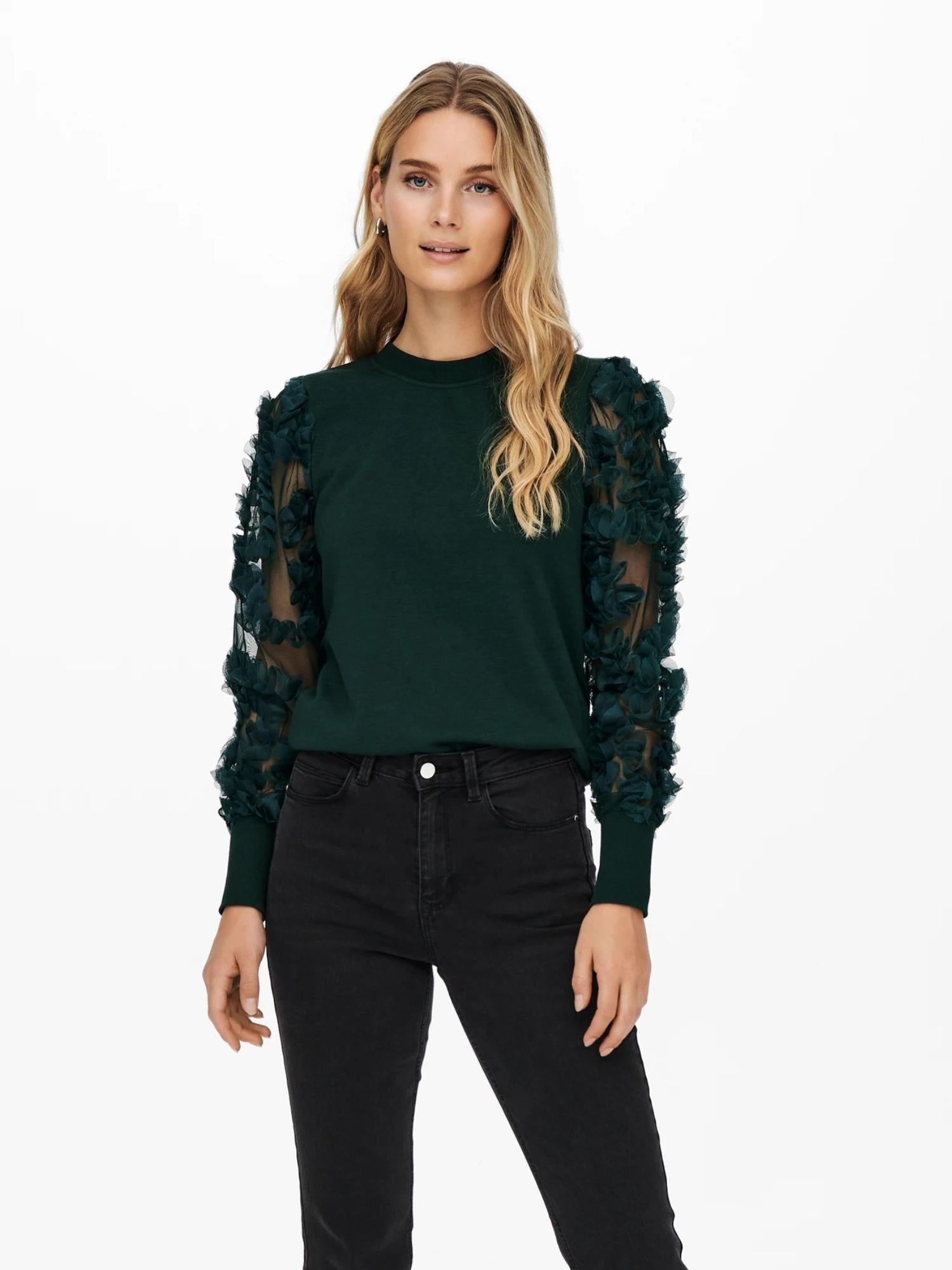 JACQUELINE DE YONG Jacqueline De Yong JDYFAIRVIEW Felpa Donna Ponderosa Pine Maglia