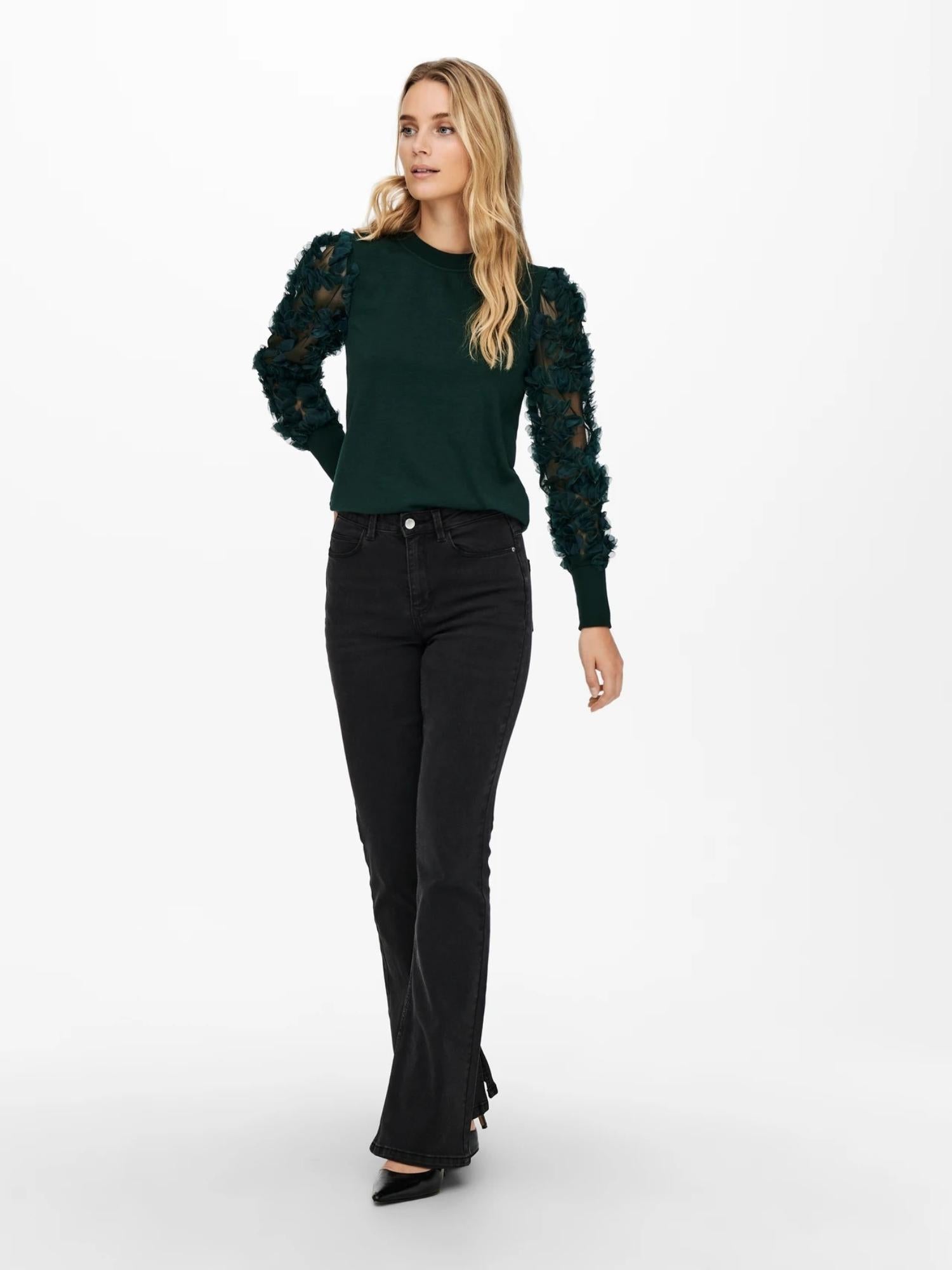 JACQUELINE DE YONG Jacqueline De Yong JDYFAIRVIEW Felpa Donna Ponderosa Pine Maglia