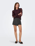 JACQUELINE DE YONG Jacqueline De Yong JDYFAIRVIEW Felpa Donna Winetasting Maglia