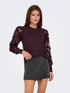 JACQUELINE DE YONG Jacqueline De Yong JDYFAIRVIEW Felpa Donna Winetasting Maglia