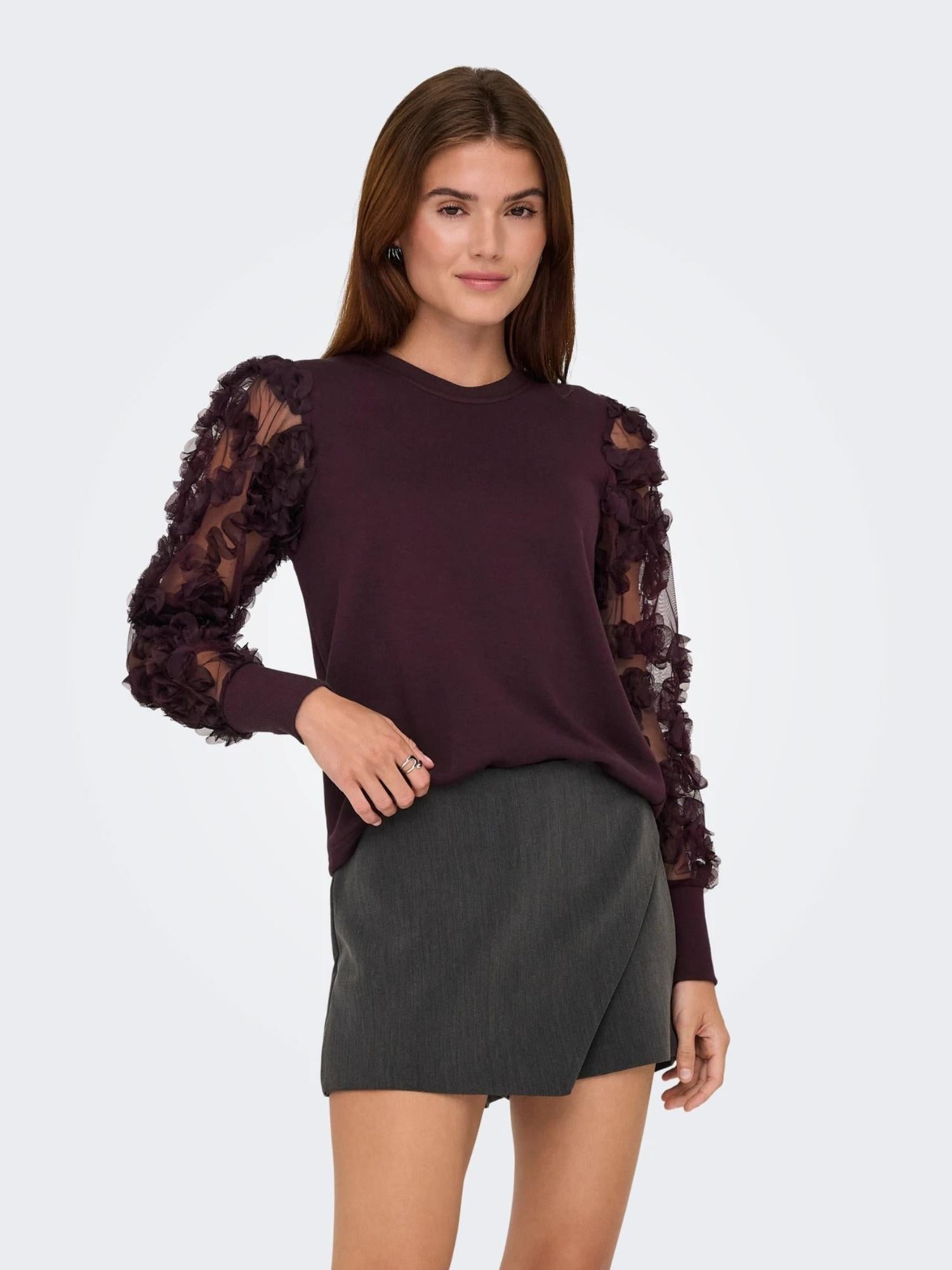 JACQUELINE DE YONG Jacqueline De Yong JDYFAIRVIEW Felpa Donna Winetasting Maglia