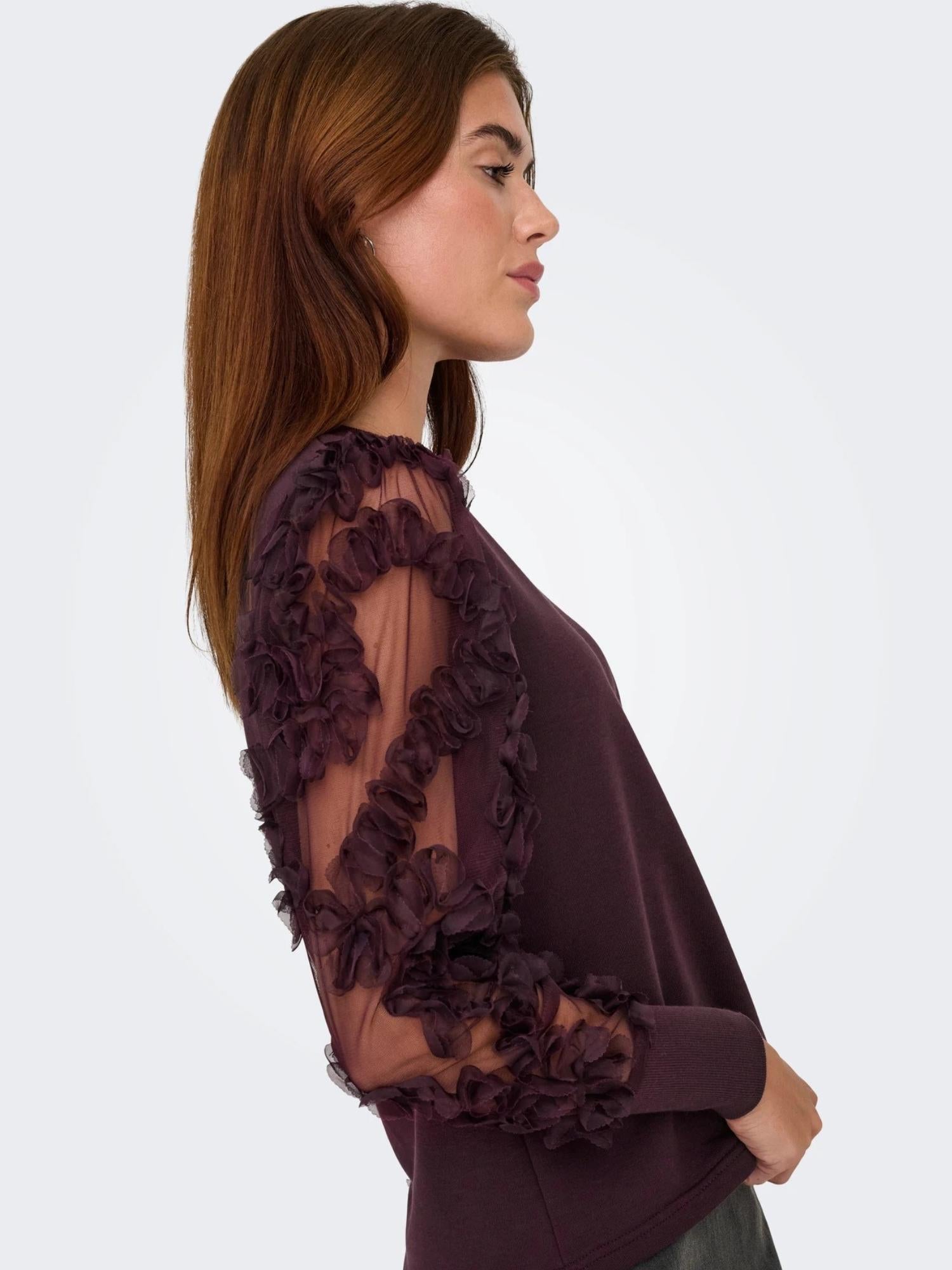 JACQUELINE DE YONG Jacqueline De Yong JDYFAIRVIEW Felpa Donna Winetasting Maglia
