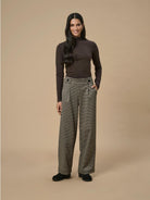 JACQUELINE DE YONG Jacqueline De Yong JDYGEGGO Wide Leg Fit Pantaloni Donna Cobblestone Pantalone