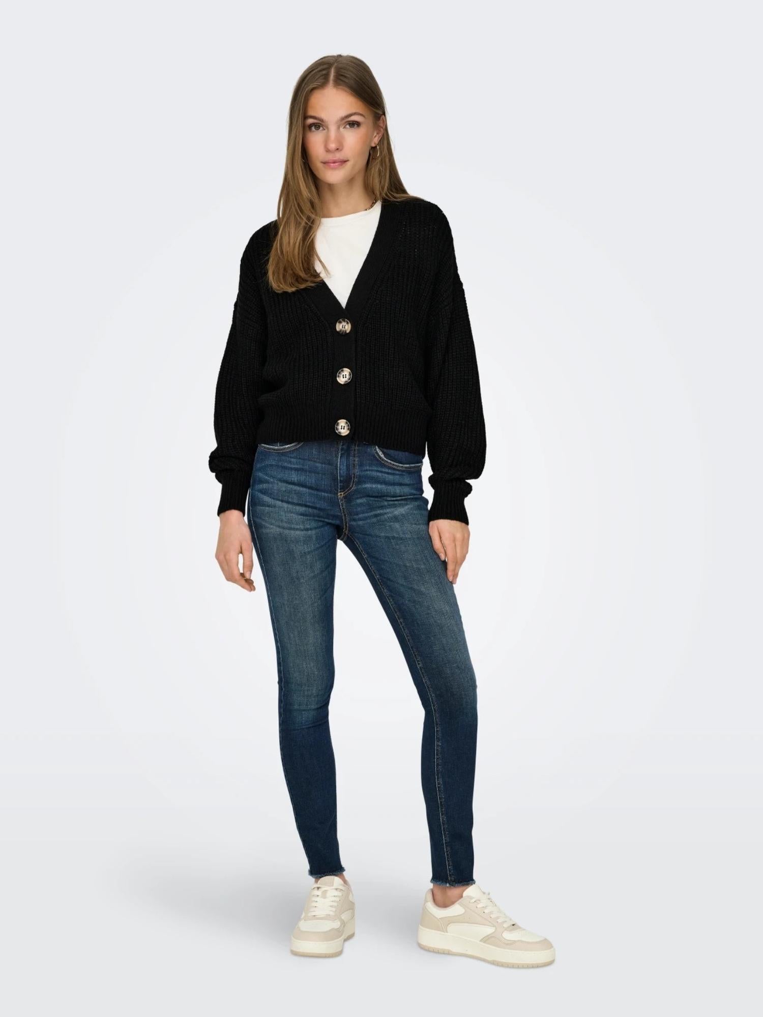 JACQUELINE DE YONG Jacqueline De Yong JDYJUSTY Cardigan Donna Nero Maglia