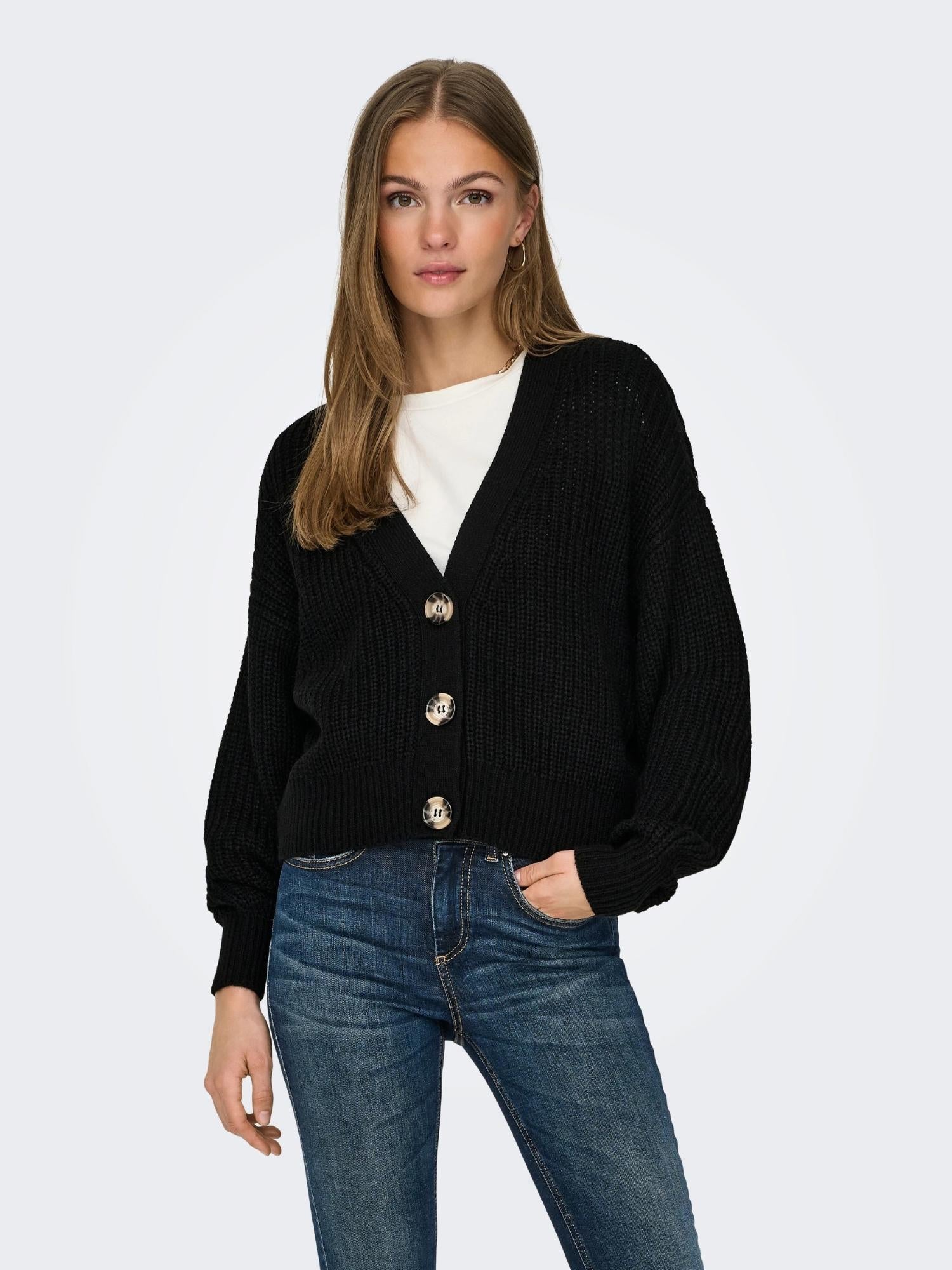 JACQUELINE DE YONG Jacqueline De Yong JDYJUSTY Cardigan Donna Nero Maglia
