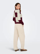 JACQUELINE DE YONG Jacqueline De Yong JDYJUSTY Pullover Donna Cabernet Maglia