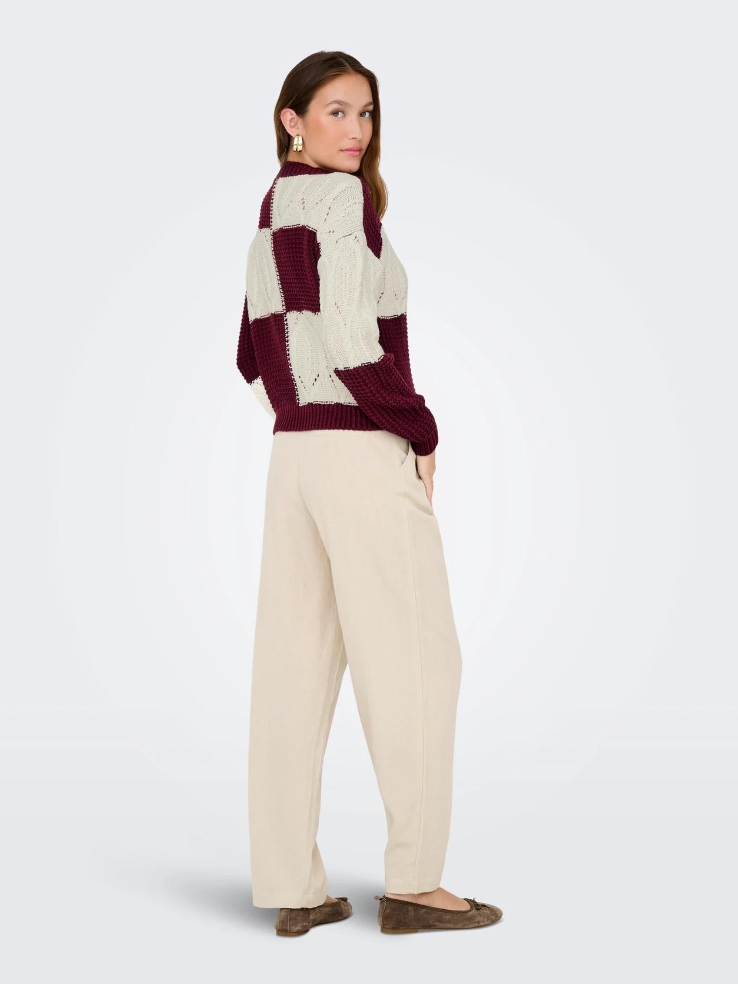 JACQUELINE DE YONG Jacqueline De Yong JDYJUSTY Pullover Donna Cabernet Maglia