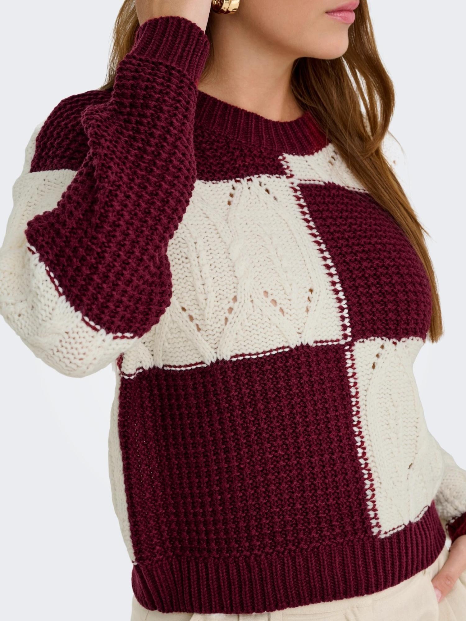 JACQUELINE DE YONG Jacqueline De Yong JDYJUSTY Pullover Donna Cabernet Maglia
