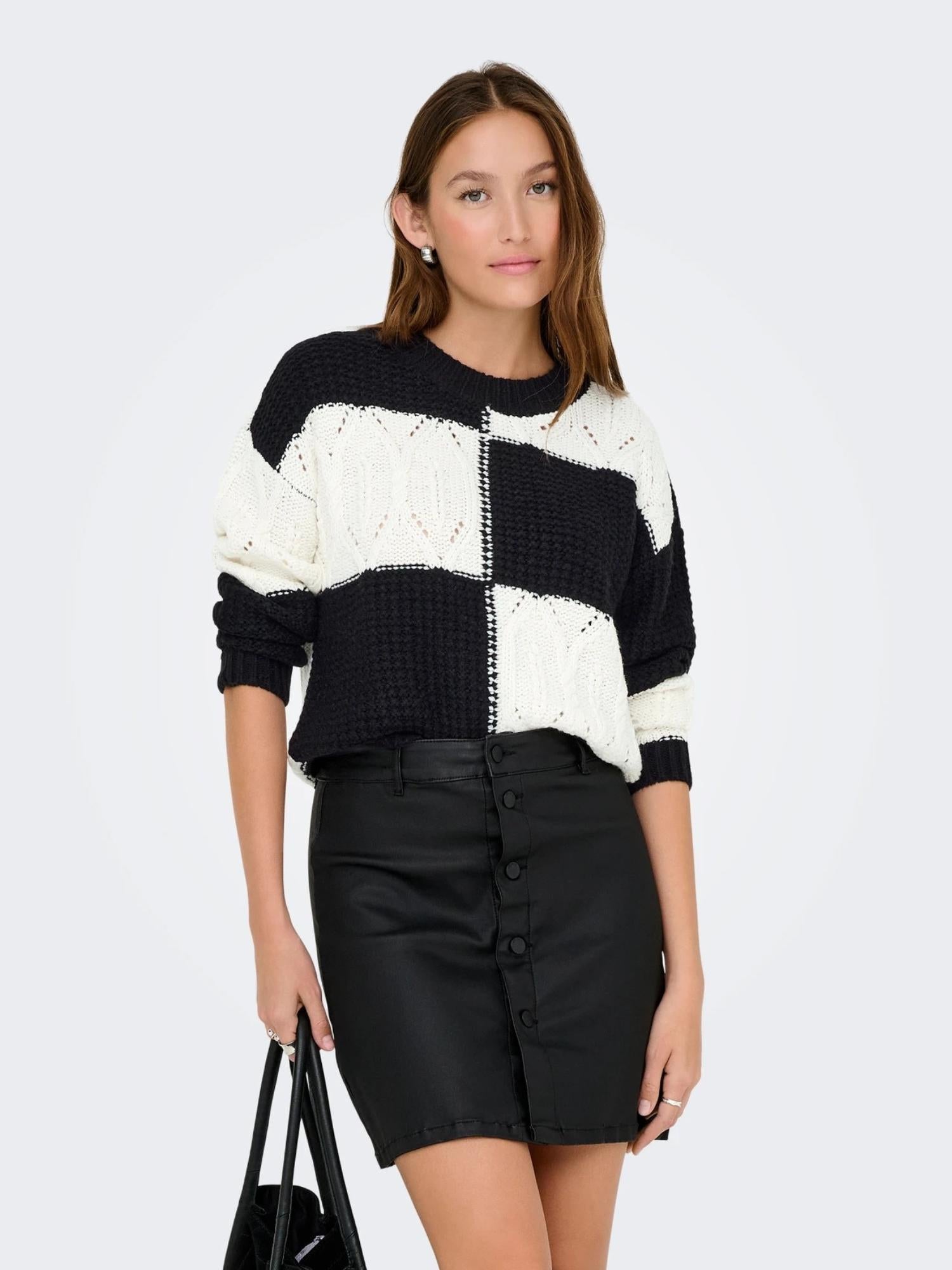 JACQUELINE DE YONG Jacqueline De Yong JDYJUSTY Pullover Donna Nero Maglia