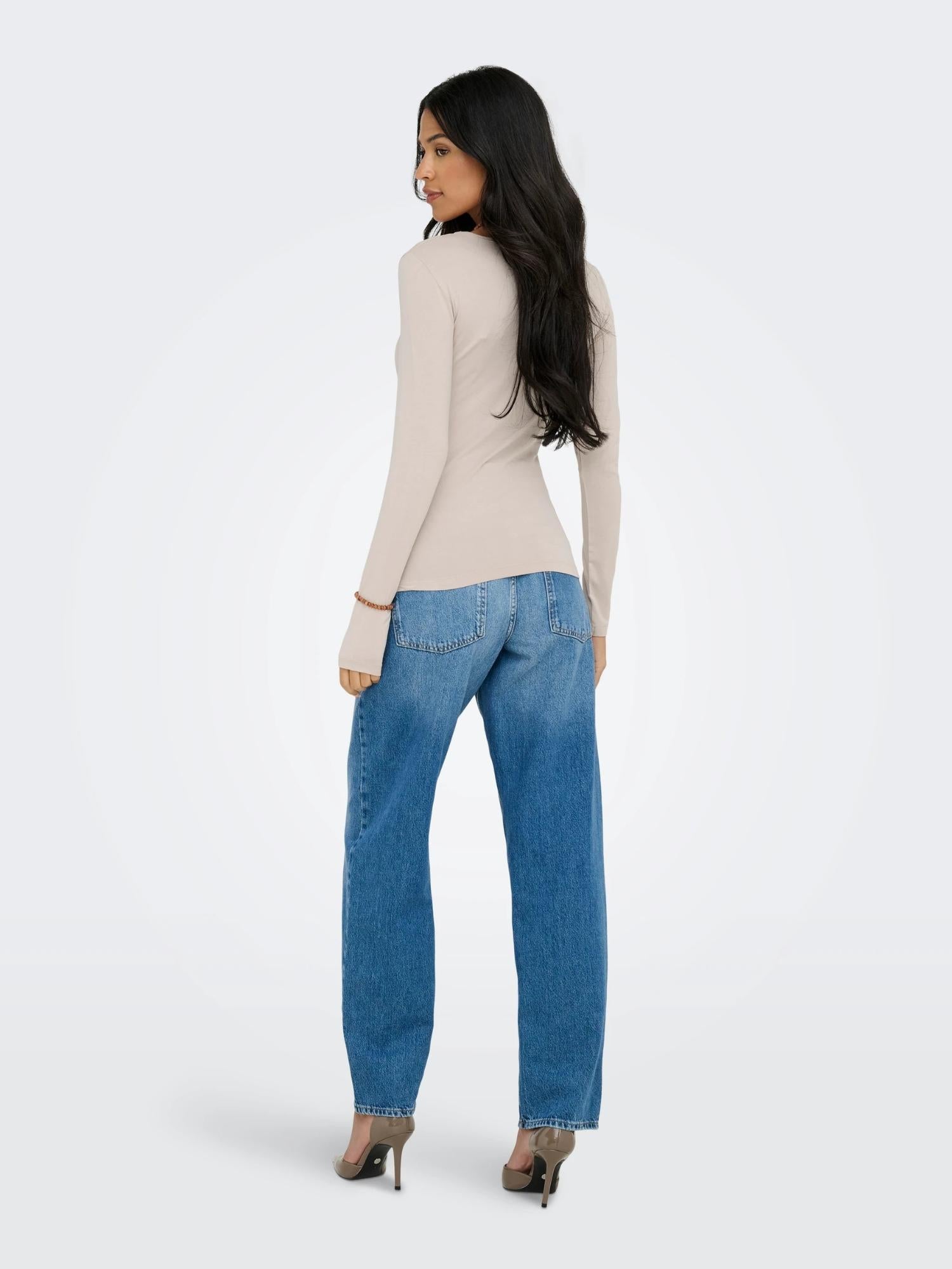 JACQUELINE DE YONG Jacqueline De Yong JDYMILA Top Donna Chateau Gray Top