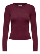 JACQUELINE DE YONG Jacqueline De Yong JDYPLUM Pullover Donna Maroon Banner Pullover