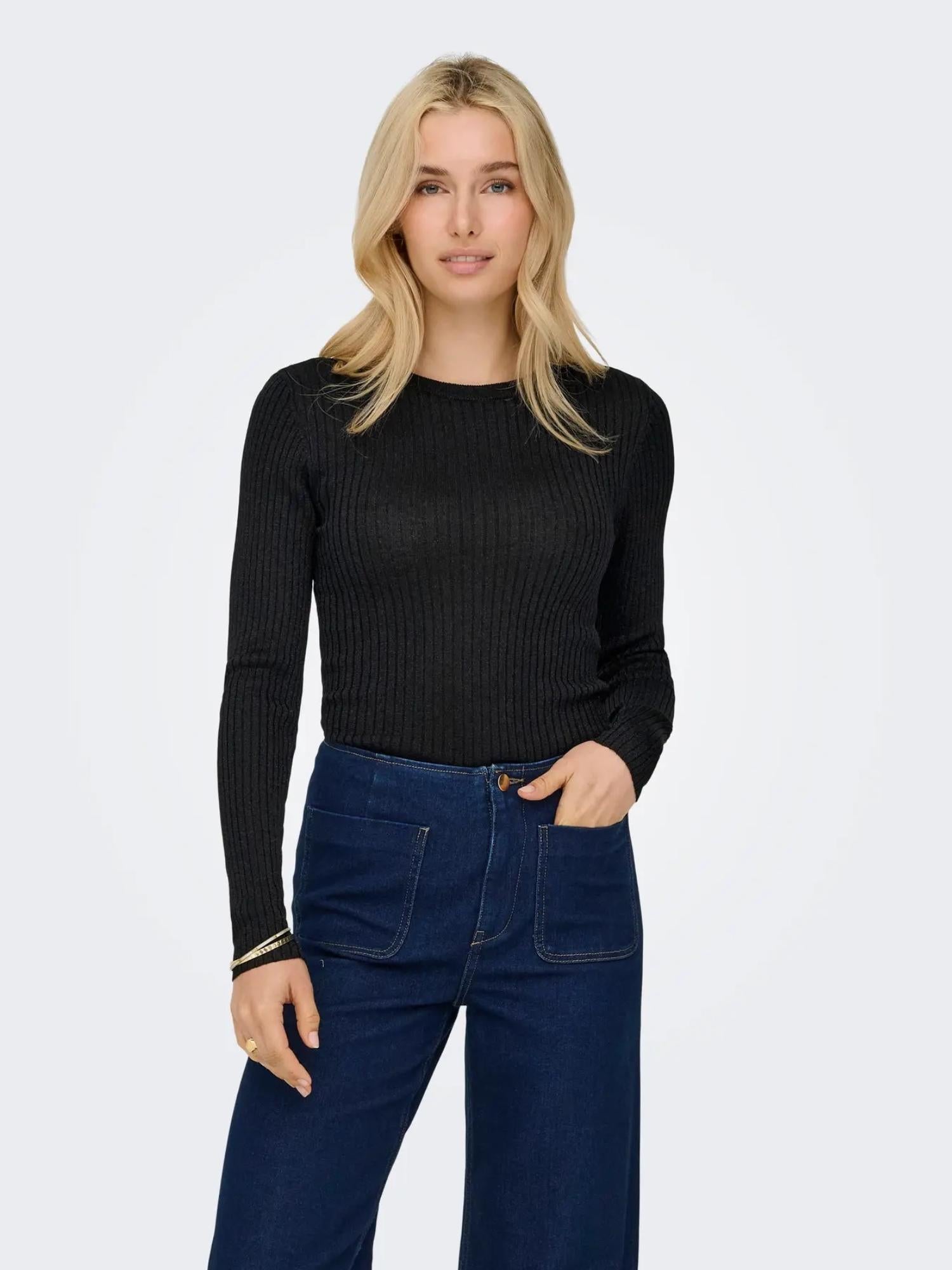 JACQUELINE DE YONG Jacqueline De Yong JDYPLUM Pullover Donna Nero Pullover