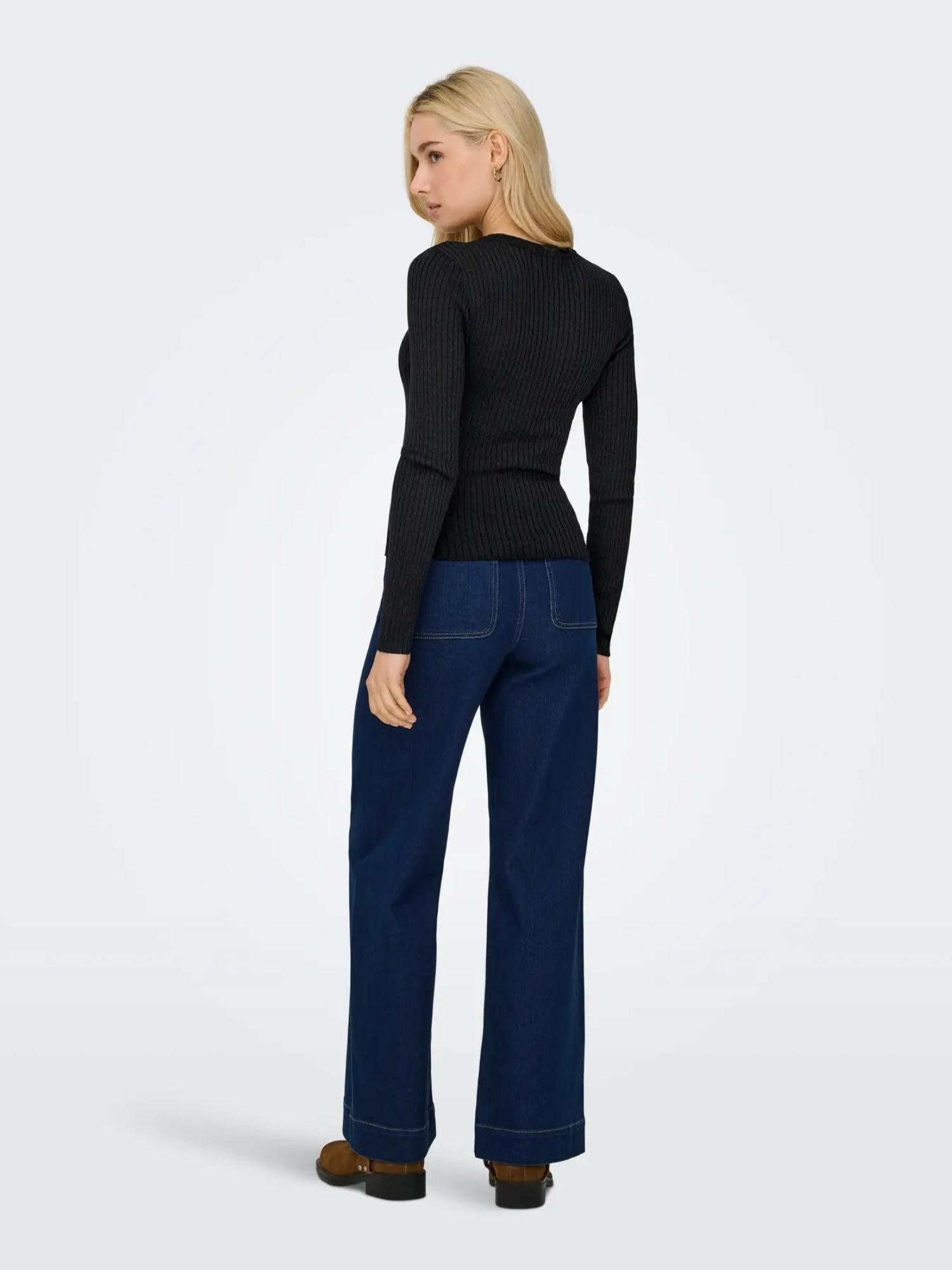 JACQUELINE DE YONG Jacqueline De Yong JDYPLUM Pullover Donna Nero Pullover