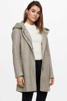 ONLY Only Cappotto Donna Sedona Grigio Verde Cappotto