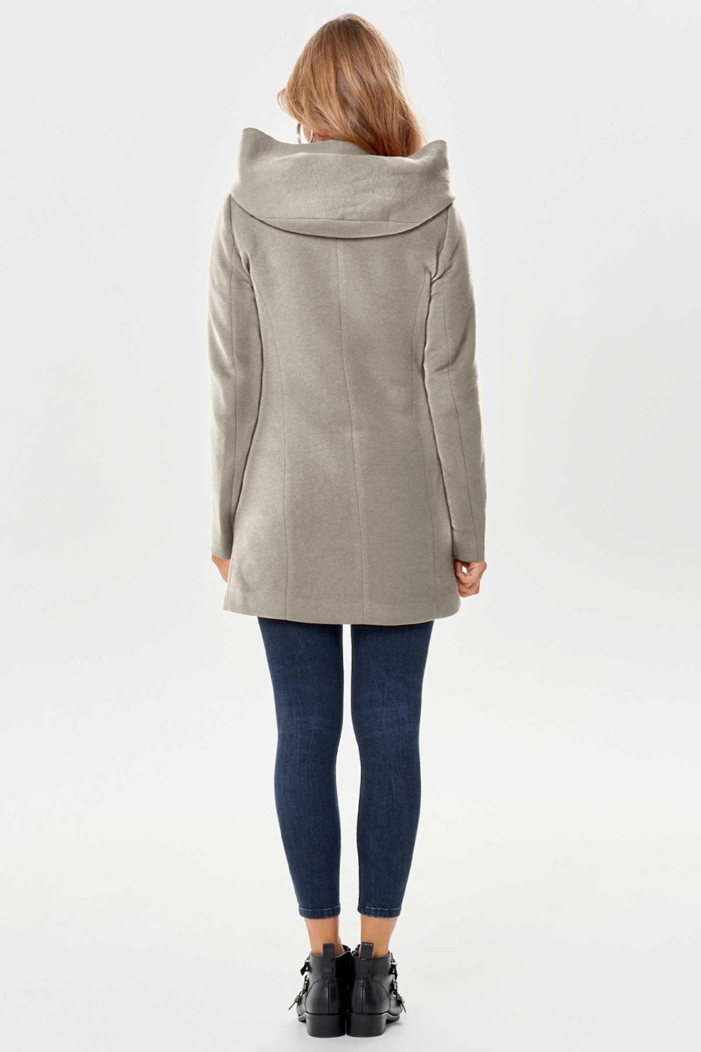 ONLY Only Cappotto Donna Sedona Grigio Verde Cappotto