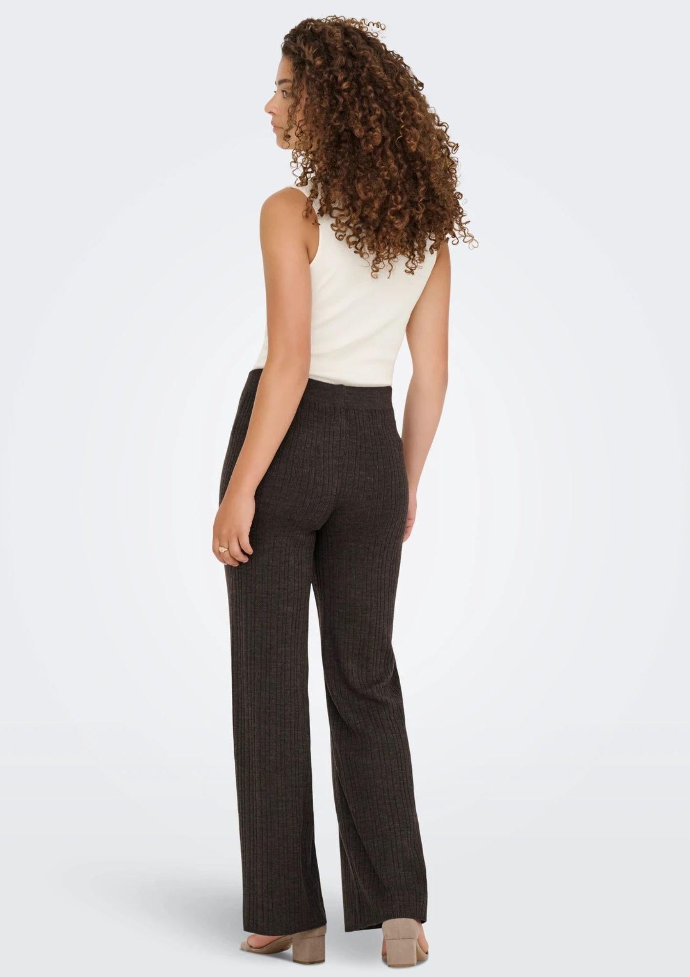 ONLY Only Pantalone Donna Marrone Pantalone