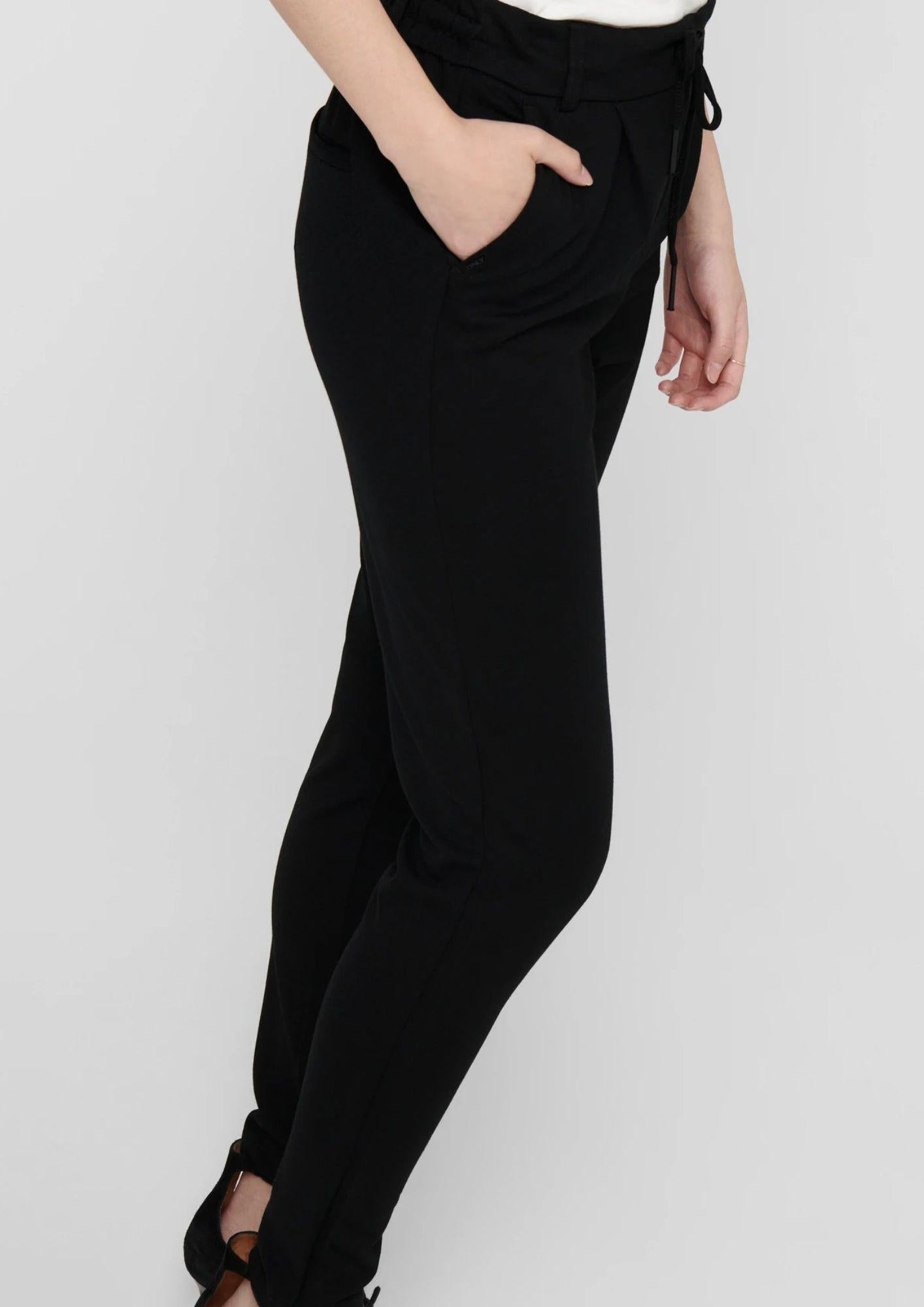 ONLY Only Pantaloni Donna Poptrash Neri Pantalone