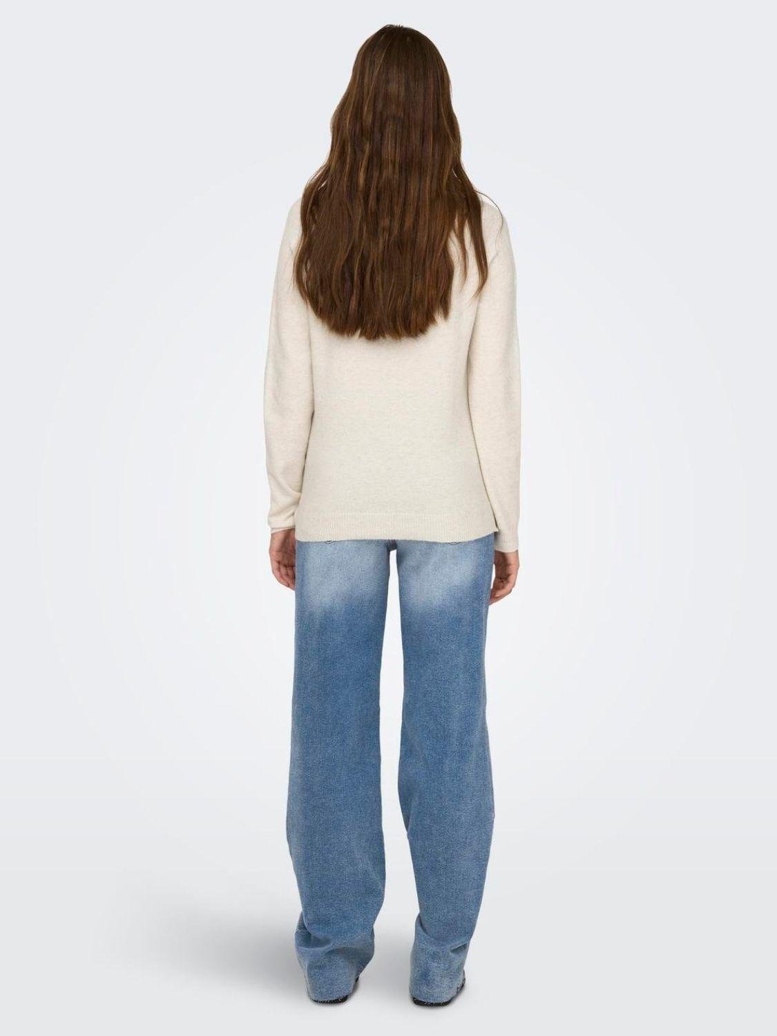 ONLY Only Pullover Donna Rica Beige Pullover