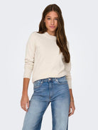 ONLY Only Pullover Donna Rica Beige Pullover