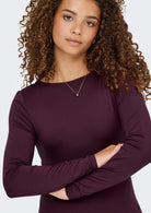 ONLY Top Donna Only Onlea Bordeaux Top