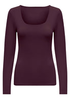 ONLY Top Donna Only Onlea Bordeaux Top